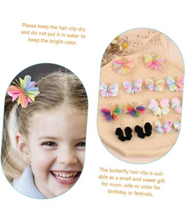 Beaupretty 21 Pairs Mesh Butterfly Hair Accessories Hair Pin Hair Barrettes Hair Clip Hair Accessories Double Ball Hair Ties Hair Accessory Hair Decoration Butterfly Barrettes - Buy Online on GoSupps.com