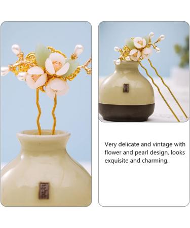 LALAFINA Flower Pearl Hairpin Asian Hair Bridal Hair Clip Flower Hair Accessories Tiara for Bride Wedding Chignon Pin Hair Accessories for Chinese Hair Clip Tool Alloy Miss Manual - Buy Online on GoSupps.com