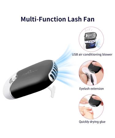 150ml Eyelash Extension Cleanser Kit | Kioooki Lash Shampoo with USB Mini Fan Brush & Makeup Remover Pad - Portable & Efficient Care for Lash Extensions - Buy Online on GoSupps.com