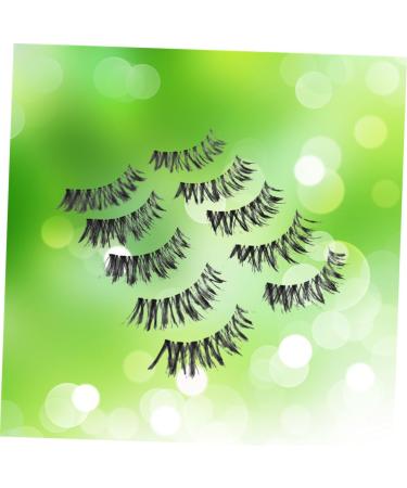 minkissy 5 Pairs Dense Eyelash Curly False Eyelashes Training Eyelash Natural False Lashes Natural False Eyelashes Natural Fake Lashes Cross Eyelashes Natural Eyelashes Fake Eyelash Extend - Buy Online on GoSupps.com