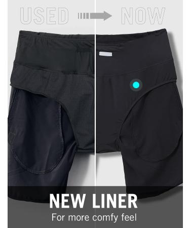 BALEAF Women's 7 Long Running Shorts with Liner | Zipper Pocket | Black - Medium - Buy Online on GoSupps.com