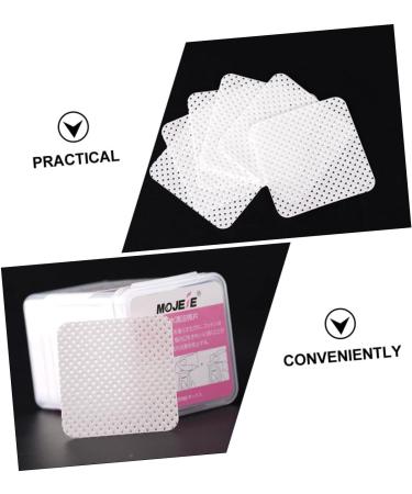 Beaupretty 600 Sheets Eyelash Cleaning Pads Glue Cleansing Pad Eyelash Glue Wipes Lash Extension Supplies Soak off Bowls Glue Remover Non-woven Fabric Cosmetic Anti-clogging White - Buy Online on GoSupps.com