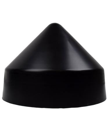 Xcel Polyethylene Dock Piling Cap, Round Cone, 8.5 Inch Black