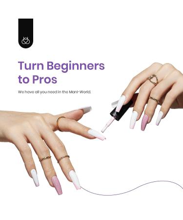 Beetles Gel Nail Polish Set - Romantic Garden Collection (6 Colors) | Pink, Purple, Glitter, White | Soak Off, LED Lamp Cured Manicure Kit - Buy Online on GoSupps.com