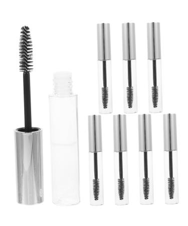 DOITOOL 8pcs Mascara Empty Tube Mini Mascara Tubes Clear Mascara Plastic Mascara Bottle Miss Supplies Round