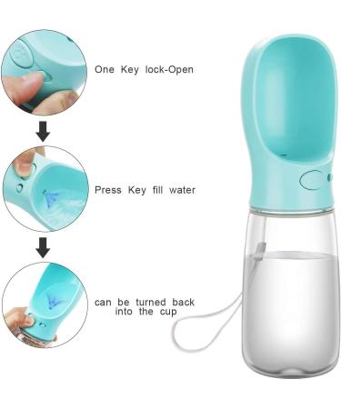 Portable Dog Water Bottle 550ml - BPA-Free Leakproof Travel Drinking Bowl for Pets - Cotop Blue - Buy Online on GoSupps.com
