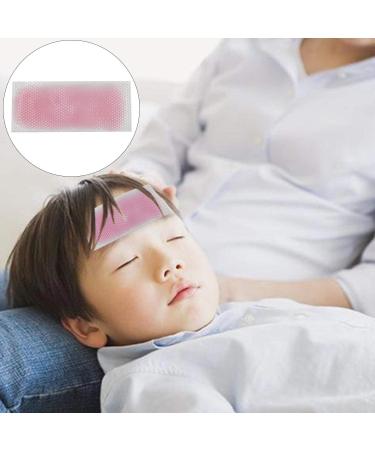 20 Sheets Fever Cooling Gel Patches | Cooling Forehead Strips for Dogs, Kids & Adults - Relieves Headache, Toothache, Drowsiness & Fatigue - Sunstroke Relief - Strawberry Color - Buy Online on GoSupps.com