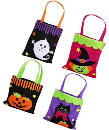 STOBAZA Pumpkin Bag 12 Pcs Candy Bags Trick or Treat Bags Halloween Bag Halloween Tote Bag Decorations Handheld - Buy Online on GoSupps.com