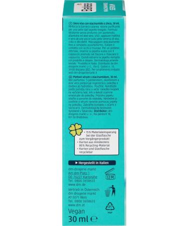 Balea Niacinamide Gel Serum with 10 niacinamide and 1 zinc for beautiful and strengthened skin perfumefree 4 pieces 4 x 30 ml 120 ml - Buy Online on GoSupps.com