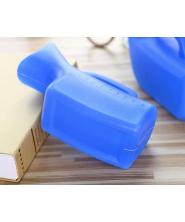 ONEDONE Female Urinals 1000mL - Portable Urinal for Women - 2Pack (Blue) - Ideal for Home, Hospital, Camp, Truck, Car Travel - Pee Bottle - Buy Online on GoSupps.com