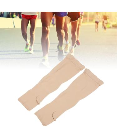 3XL Beige Open Toe Compression Stockings - 2332 mmHg for Varicose Veins & Toesless Support - Buy Online on GoSupps.com