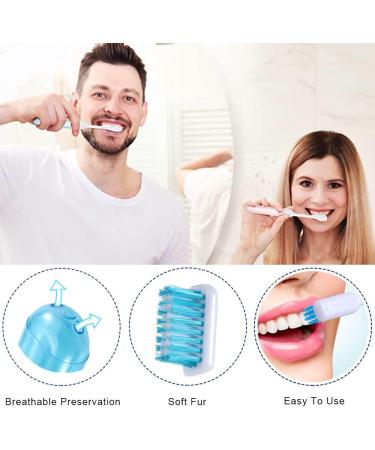 BOYIVI 5-Piece Mini Folding Travel Toothbrush Set with Box - Portable for Travel, Hiking, School & Business Trips - Buy Online on GoSupps.com