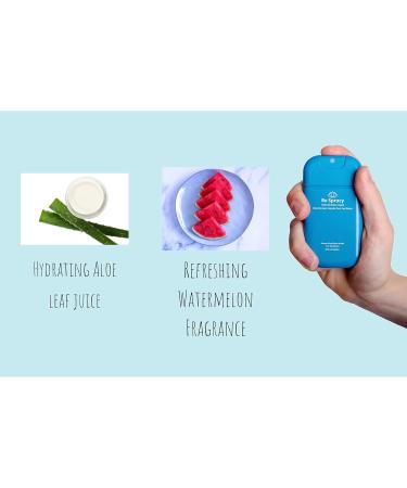 Be Sprucy - Hydrating - Portable - Hand Sanitizer Spray - Aloe - 70% Alcohol - 30ml (Watermelon 30 ml) - Made in Canada Watermelon 30 ml (Pack of 1) - Buy Online on GoSupps.com