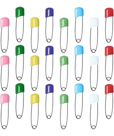 iplusmile 200 Pcs Safety Pins - Nappy, Hijab, Sewing, Girl Scout Swaps - Steel 5.4x1cm - Infant Diapers, Kilts, Household - Plastic Head - Baby Safety - Scotland Theme - Colorful - 2pcs - Buy Online on GoSupps.com