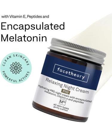 facetheory Relaxing Night Cream M10 PRO - Dry Skin Night Cream Restoring Night Cream Contains Melatonin Face Moisturizer Night Vegan & Cruelty-Free Made in UK | Scented | 50 ml M10-PRO - Buy Online on GoSupps.com