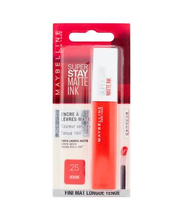 Maybelline New York - Superstay Matte Ink Intense Long-Lasting Liquid Lipstick - Shade: 25 Heroine - 5ml