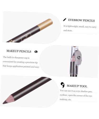 CRILSTYLEO 8pcs Coffee Eyebrow Pen Pencil Beauty Eyebrow Pencil Eyeliner Pencil Sharpener 1 count (Pack of 1) Coffee - Buy Online on GoSupps.com