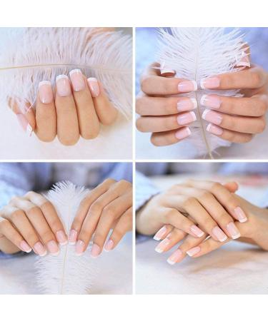 Vishine French Manicure Gel Polish Kit - White Pink Pedicure Set with Top and Base Coat - Buy Online on GoSupps.com
