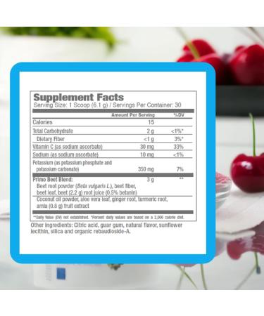 Consult Health Primo Beets Beet Root Powder Drink Mix with Nitrates Daily Circulation Support with Ginger and Turmeric 3 Pack of Flavors Cherry Natural Tropical Punch 6.5 oz Each - Buy Online on GoSupps.com