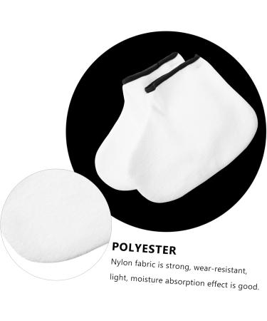 minkissy 6 Pairs Hand and Foot Mask Paraffin Wax Mitt Wax Socks Paraffin Bath Bags for Hand Paraffin Wax Foot Liners Wax Tools Manicure Gloves Thickened Gloves Tool Kit Spa Polyester White - Buy Online on GoSupps.com