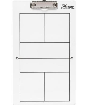 Murray Sporting Goods Pickleball Coaches Clipboard | Dry Erase Double-Sided Pickleball Clipboard for Coaching | Double-Sided Pickleball Coach Marker Whiteboard - Buy Online on GoSupps.com