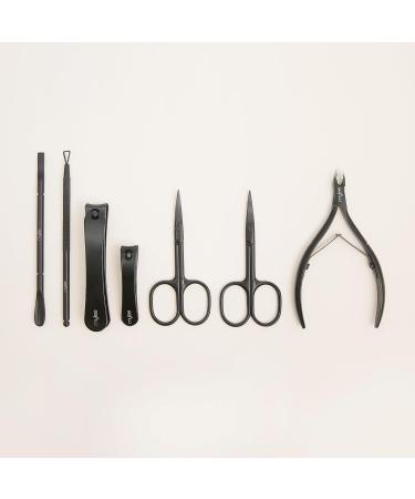 Mylee Cuticle Nippers Professional Sleek Matte Black Stainless Steel Salon-Quality Cuticle Nippers for Precision Trimming and Effective Removal Unruly Cuticles Hangnails and Excess Skin - Buy Online on GoSupps.com