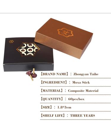 Zhongyan Taihe 120pcs Pure Moxa Roll Strips - Self-Adhesive Mugwort Moxa Sticks for Weight Loss & Moxibustion Therapy - Buy Online on GoSupps.com