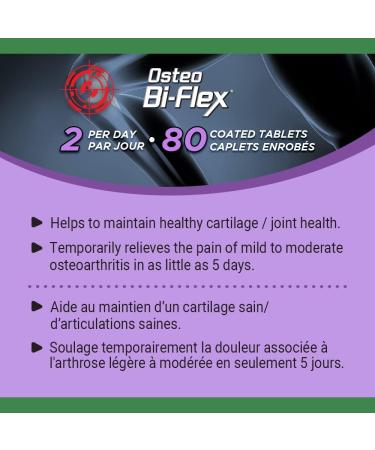 Nature's Bounty Osteo Bi-Flex Gold with Joint Shield Helps relieve joint pain 80 Tablets - Buy Online on GoSupps.com