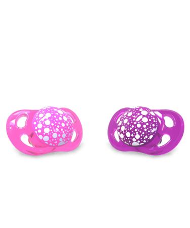 Twistshake Pacifier Set - Pastel Pink & Purple | 6 Months+ | 2 Pieces | Buy Internationally - Buy Online on GoSupps.com
