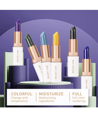 KTouler Color Changing Lipstick Makeup Kit - 6 Pcs Magic PH Temperature Waterproof Lip Balm Set for Women - Buy Online on GoSupps.com