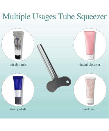 Pteanecay 24 Metal Tube Squeezer Toothpaste Squeezer Metal Tube Roller Paint Squeeze Gadget - Buy Online on GoSupps.com