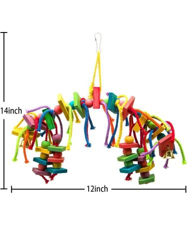 Wonninek Bird Toys Bird Shredding Toys Bird Parrots Chewing Hanging Toys Bird Cage Accessories for Small Parakeets Cockatiels Budgies Conures Love Birds Finches - Buy Online on GoSupps.com