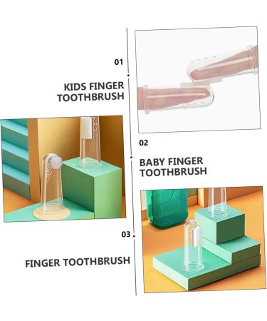 Minkissy Finger Toothbrush Set - 2 Sets for Babies & Toddlers | Safe Mouth Cleaning Tool for Kids & Pets - Buy Online on GoSupps.com