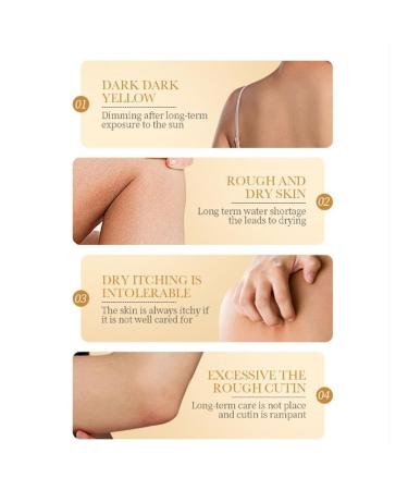 Body Cream 300g Fast Absorbing Non Greasy Daily Moisturizer for Dry Skin Hydrating Lotion for Smooth and Soft Skin White One Size One Size White - Buy Online on GoSupps.com