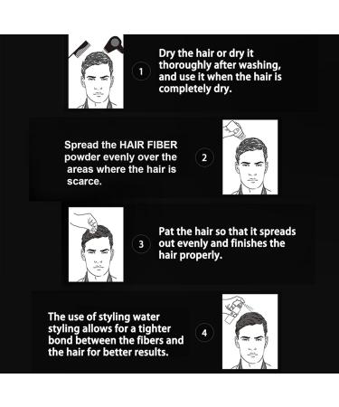 Hair Fibres Black Hair Fibres Thick Fiber Hair Fibres For Instant Thicking Hair Building Fibres For Hair Powder Women And Men Hairline Powder For Thinning Hair Hairline Concealer Waterproof - Buy Online on GoSupps.com