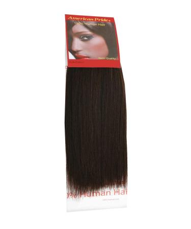 Yaki Silky Weave Human Hair Extensions 8" 1B - Barely Black