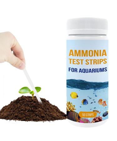 Brasse de test d'ammoniac d'aquarium - 100 morceaux qualit d'eau rapide | Rayures pour les crevettes poisson mer l'eau douce Kit Aquarium Care Home Use Laboratory