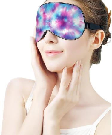 Adjustable Strap Tie Dye Sleep Mask | Block Light for Better Sleep | Travel Blindfold for Men and Women - Buy Online on GoSupps.com