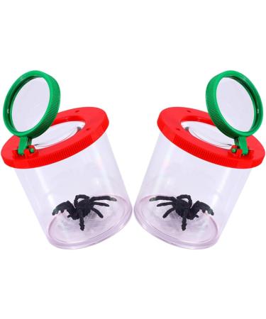 minkissy 4 Pcs Insect Observation Cup Magnifying Glasses for Kids Magnifying Glass for Kids Insects for Kids Insect Viewer Magnifying Container for Learning Outdoor Suite Child Pmma 7.6X7X7CMx2pcs As Shownx2pcs - Buy Online on GoSupps.com