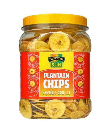 Tropical Sun Sweet Chilli Flavour Plantain Chips 450g (Pack of 1) - Buy Online on GoSupps.com