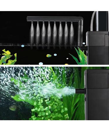 Flintronic 22W Adjustable Aquarium Filter & Pump - 1000L/H Flow for 250L Aquariums | Internal Oxygen Filter with Brush - Buy Online on GoSupps.com
