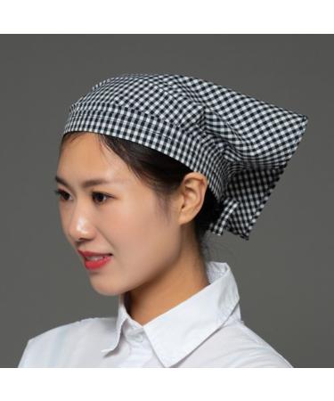 1 Piece Triangular Headscarf Headscarf Hair Bands Headbands Triangle Scarf Hair Scarf Hair Accessories Headwear for Men Women for Waiters Kitchen Dining Room Black/White black / white - Buy Online on GoSupps.com
