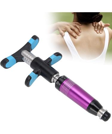 Manual Spine Correction Gun - Handheld Chiropractic Adjustment Tool | Stainless Steel Vertebral Setting Device for Pain Relief (Violet) - Buy Online on GoSupps.com