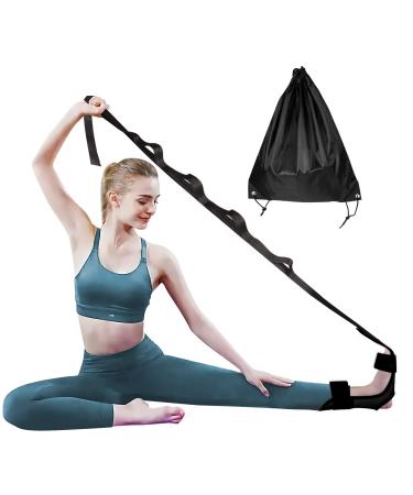 cycleacc Foot Stretcher and Calf Stretcher for Plantar Fasciitis  Leg Stretching Strap Hamstring Stretcher Black