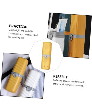 Beavorty Travel Toothpaste Holder & Toothbrush Case Set - Portable Dental Brush Container & Cup for International Shipping - Buy Online on GoSupps.com
