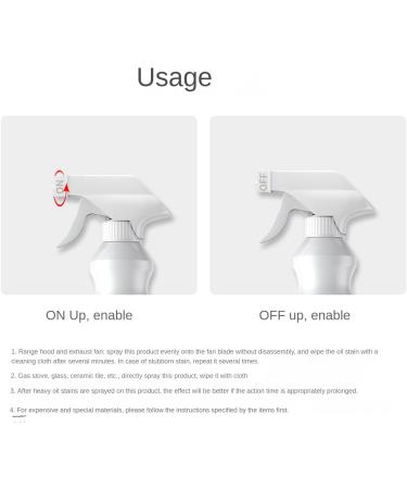 Efficient kitchen grease clean hood cleaner 500ml double washing environmental protection formula thorough cleaning does not hurt the appliance - Buy Online on GoSupps.com