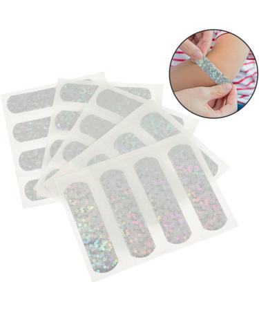 10pcs Glitter Heart Bandages for Kids - Cute Fabric Dressing Patches for Wounds | International Shipping - Buy Online on GoSupps.com