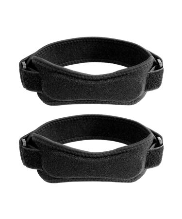 Healifty Knee Stabilizer 1 Pair Knee Strap Patella Support Brace Knee Sleeves Sports Leg Patella Support Strap Knee Brace for Sports Kneecap Support Belt Fitness Elasticity Neoprene