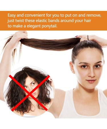 100 Colorful Hair Ties for Girls - No Metal Elastic Bands Perfect Ponytail Hair Accessories - Buy Online on GoSupps.com