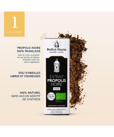 Ballot Flurin - Black French Propolis Extract - Organic - Made in France - 15 ml - Buy Online on GoSupps.com